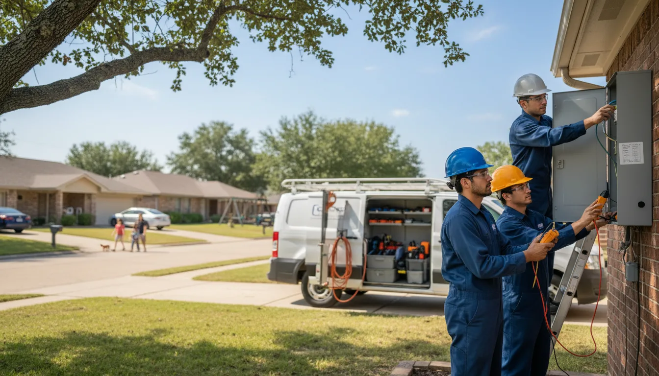 Certified electrician providing emergency electrical services in Ozona, TX